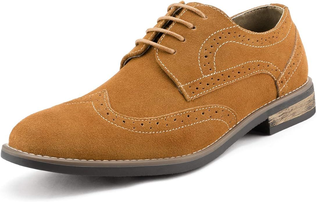 Bruno Marc Men's Urban Suede Leather Lace Up Oxfords Shoes | Amazon (US)