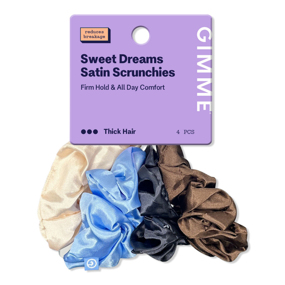 GIMME beauty Large Satin Hair Scrunchies - Multi-Color | Ulta