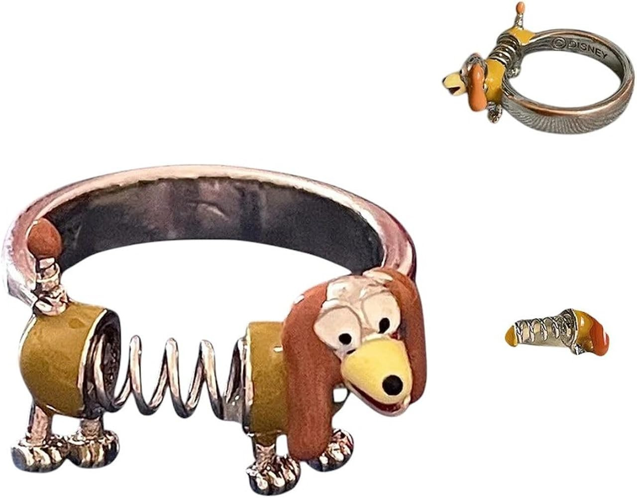 New 2026 Ioy Story Cartoon Slinky Dog Ring Adjustable Metal Rings For Women And Her Kute Party Ac... | Amazon (US)
