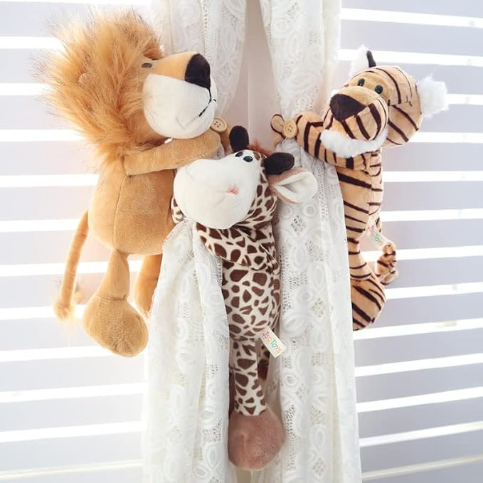 Cartoon Curtain Tiebacks Animal Curtain Holdbacks Cute Decoration Curtain String Creative Animal ... | Amazon (US)