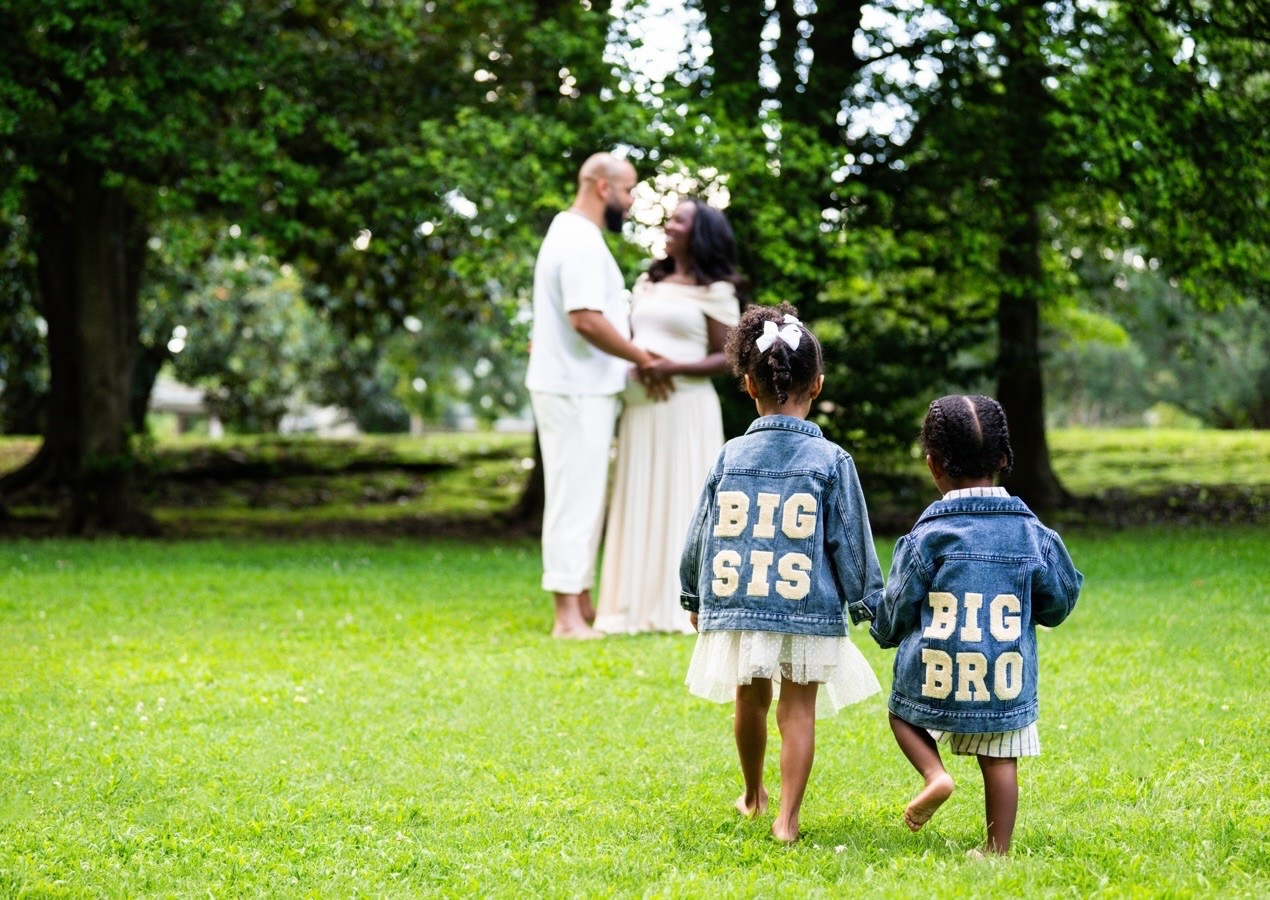 🩷🩵🤍 We got the kid’s matching jackets from Amazon! They were perfect for our pregnancy reveal photoshoot 🥹 
Bella: 2-3T
Kai: 18-24 months

Baby #3 on the way! Now how will we navigate #3under4 ? 😅 You (and we) will just have to wait and see!

#LTKKids #LTKBump #LTKmomlife