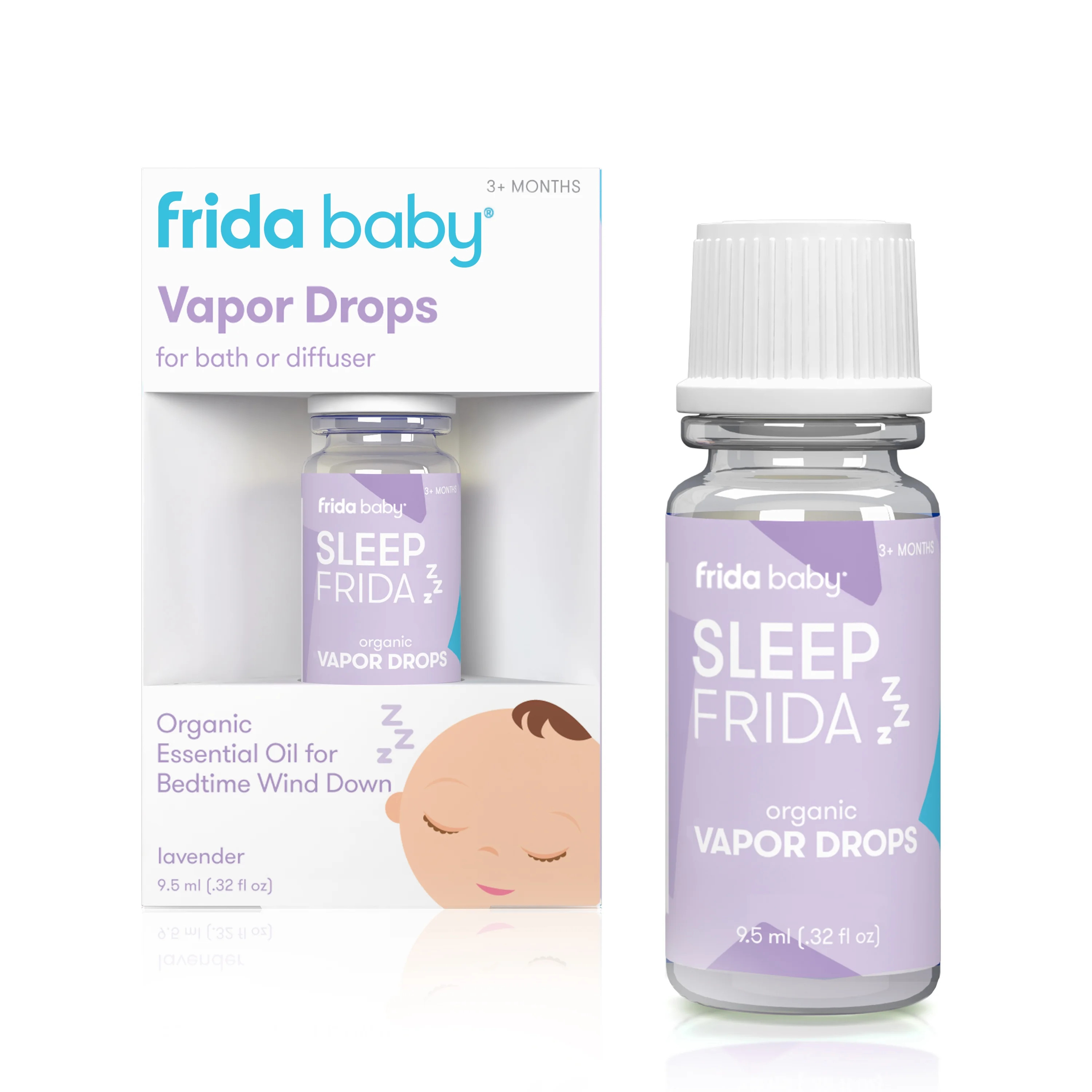 Frida Baby Natural Sleep Vapor Bath Drops for Bedtime, Bath, Humidifiers, 0.32 Fl Oz | Walmart (US)
