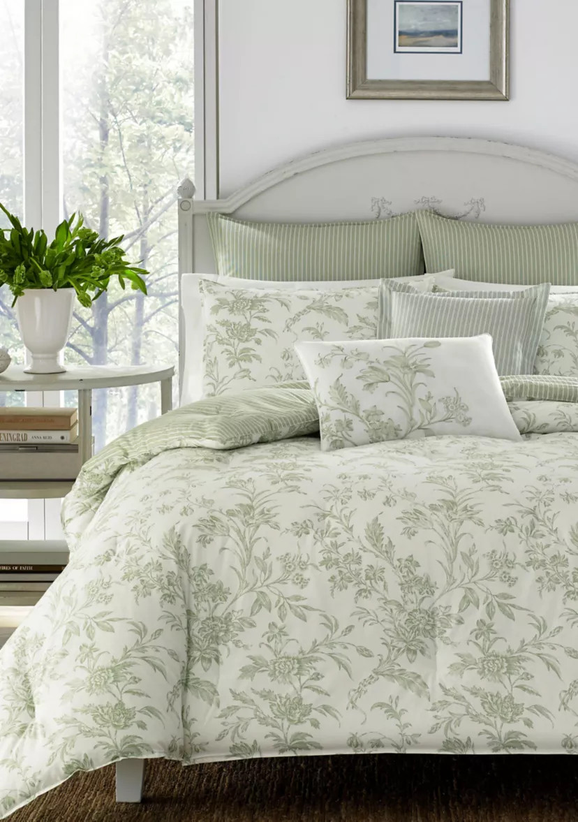 Natalie 7-Piece Floral Cotton Comforter Set | Belk
