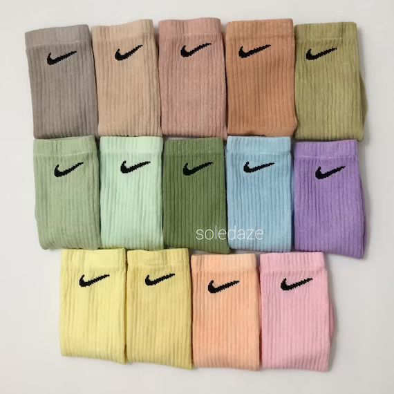 Nike Socks Custom Dyed Socks Nike Pastel | Etsy | Etsy (US)