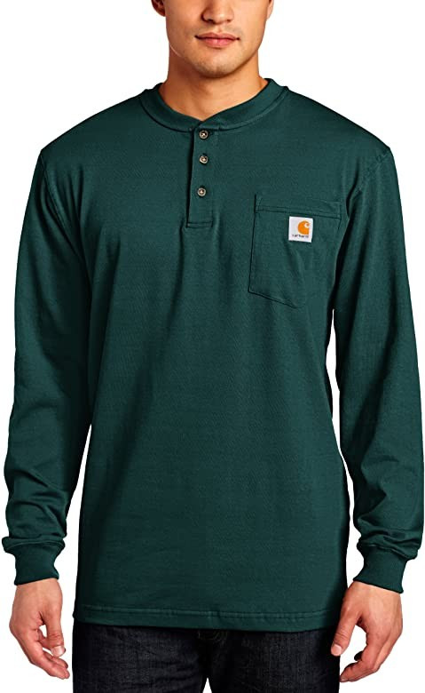 Carhartt Men's Workwear Pocket Henley Shirt (Regular and Big & Tall Sizes) | Amazon (US)