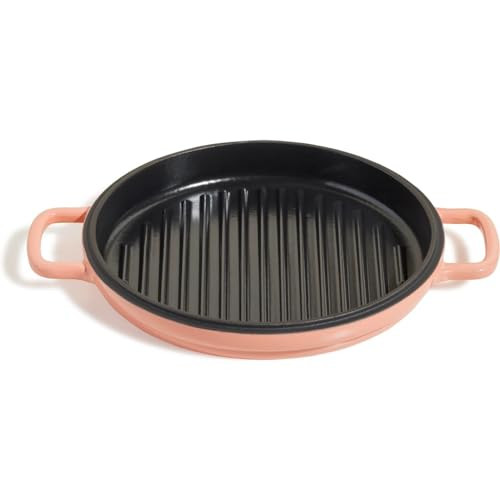 Our Place Cast Iron Hot Grill | Toxin-Free, 10.5" Round, Enameled Cast Iron Grill Pan | Indoor Serious Searing & Grill Marks | Oven Safe up to 500°F | Easy to Clean & Maintain | Spice | Amazon (US)