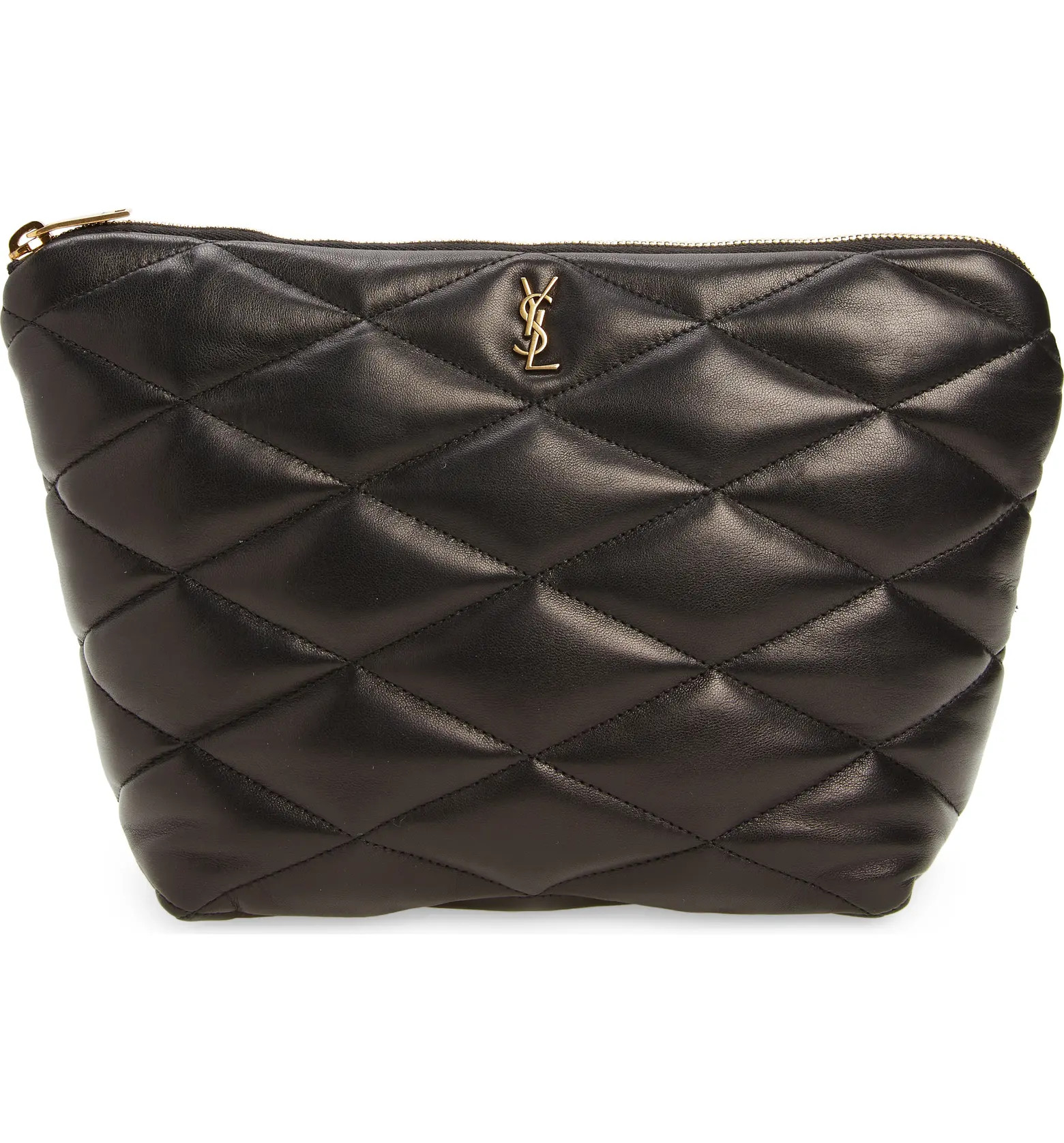 Saint Laurent Sade Leather Puffer Clutch | Nordstrom | Nordstrom