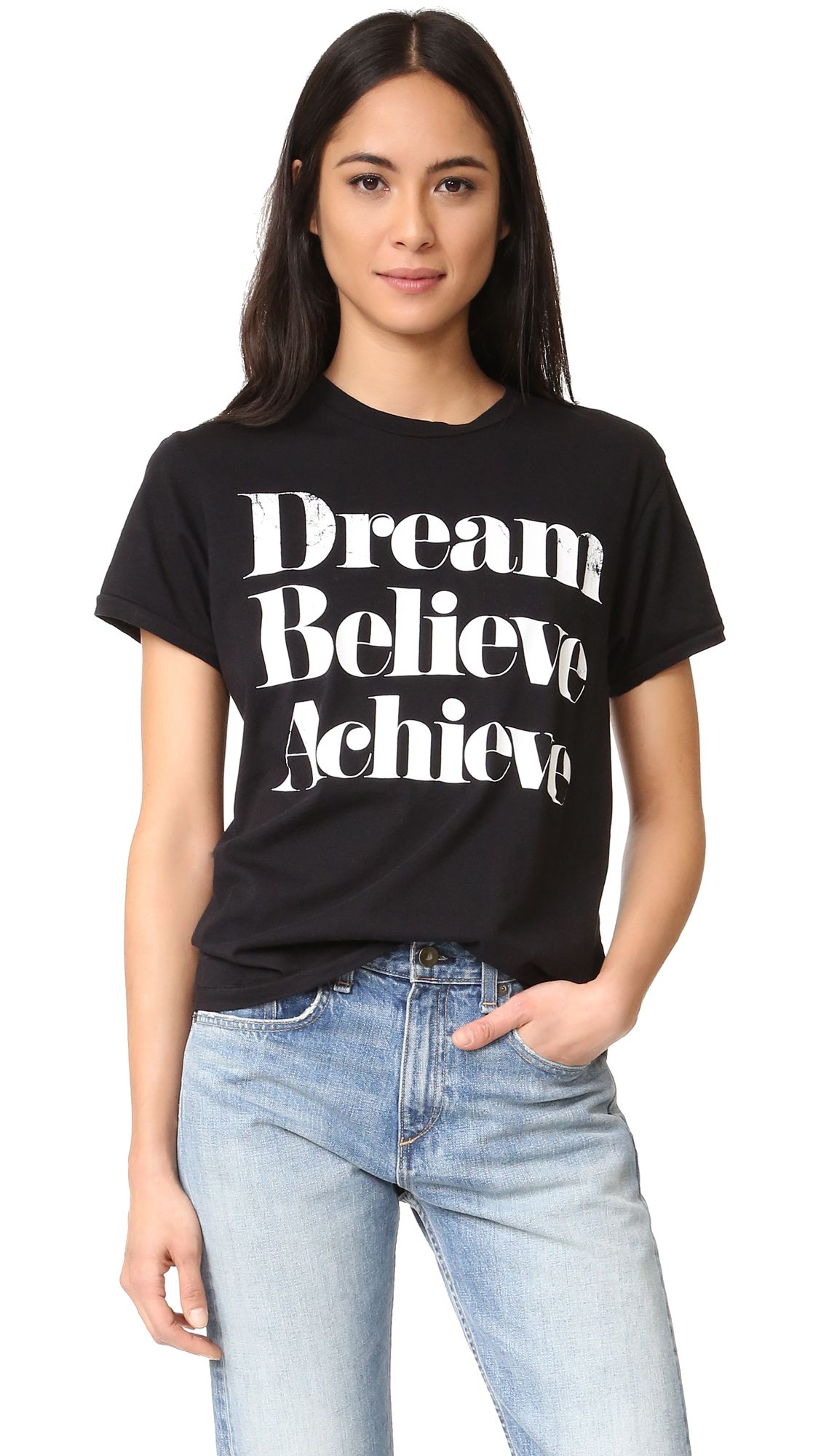 Sincerely Jules Dream Believe Achieve Tee - Black | Shopbop