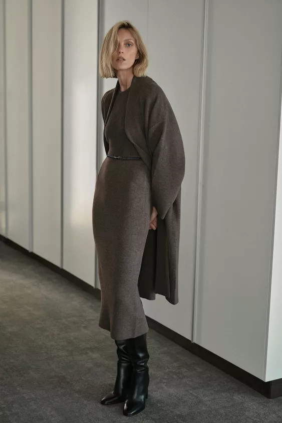 BELTED MIDI DRESS | Zara US