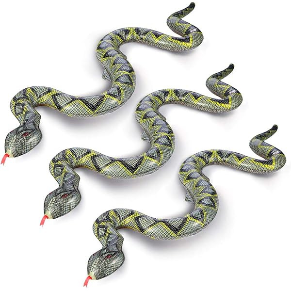AMOR PRESENT 5PCS Large Inflatable Snakes, 39 inch Fake Snakes Blow Up Snakes Animal Pool Floats ... | Amazon (US)