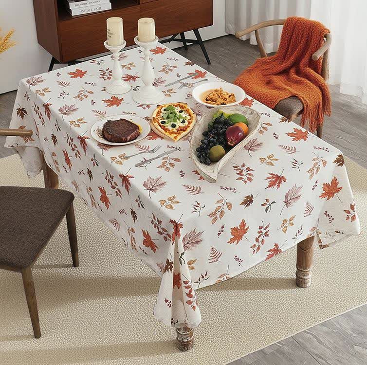 Harvest Maple Leaf Waterproof Tablecloth | Ownkoti