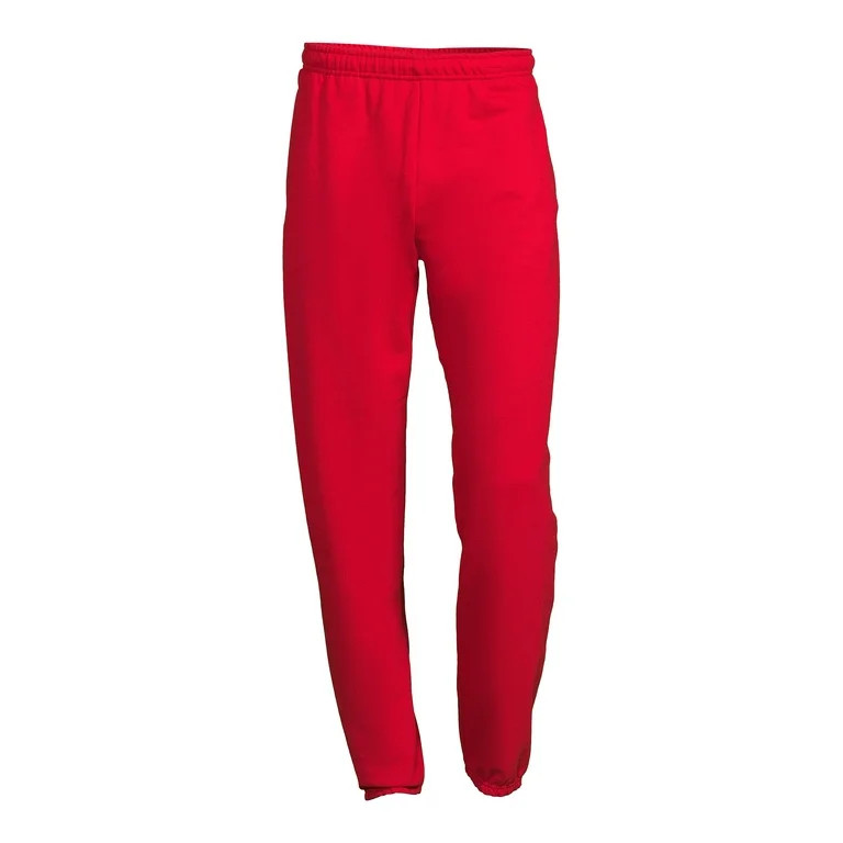 Athletic Works Men's & Big Men's Fleece Elastic Bottom Sweatpants, Sizes S-4XL | Walmart (US)