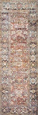 Loloi ll Layla Collection Printed Vintage Persian Area Rug 2'6" x 7'6" Runner Spice/Marine | Amazon (US)