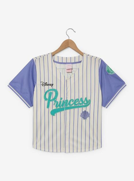 Disney Princess Ariel Women's Plus Size Cropped Baseball Jersey — BoxLunch Exclusive | BoxLunch | BoxLunch