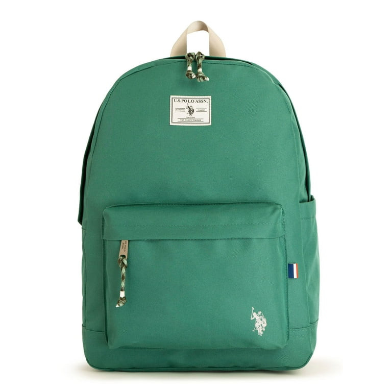 U.S. Polo Assn. Adult 18" Water-Resistant Backpack, Kingston Green | Walmart (US)