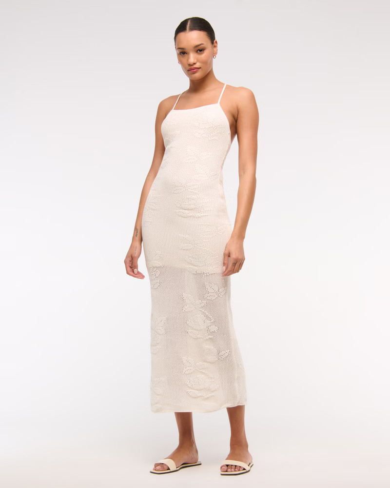 Women's Crochet-Style Maxi Dress | Women's Dresses & Jumpsuits | Abercrombie.com | Abercrombie & Fitch (US)