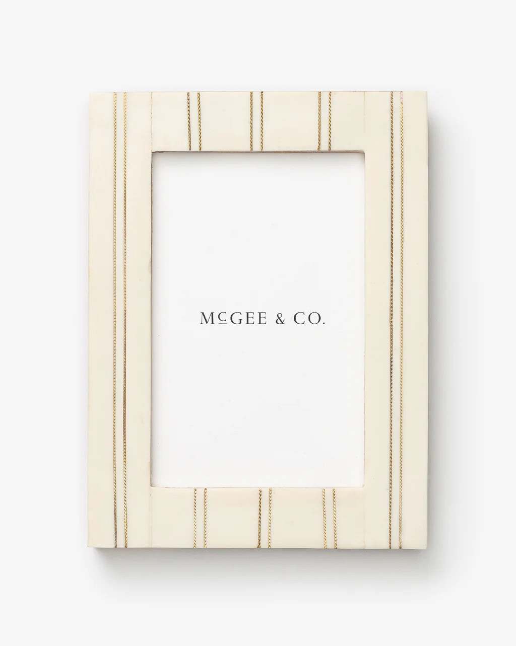 Cream Double Striped Frame | McGee & Co.