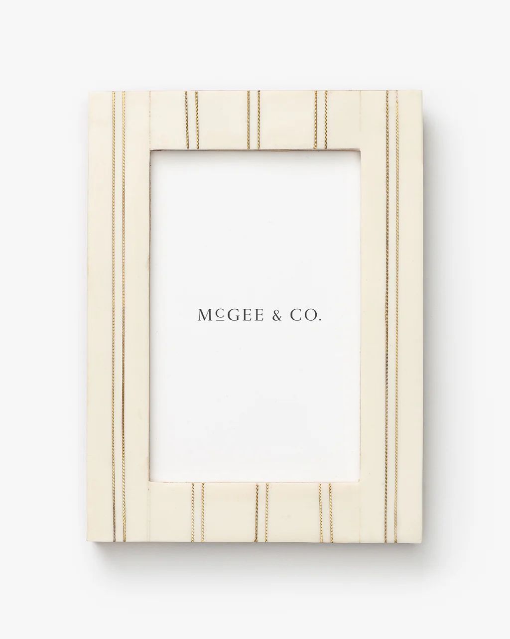 Cream Double Striped Frame | McGee & Co. (US)