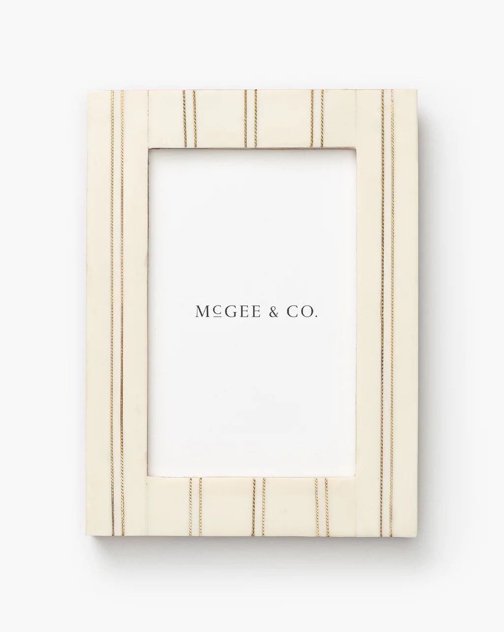 Cream Double Striped Frame | McGee & Co.