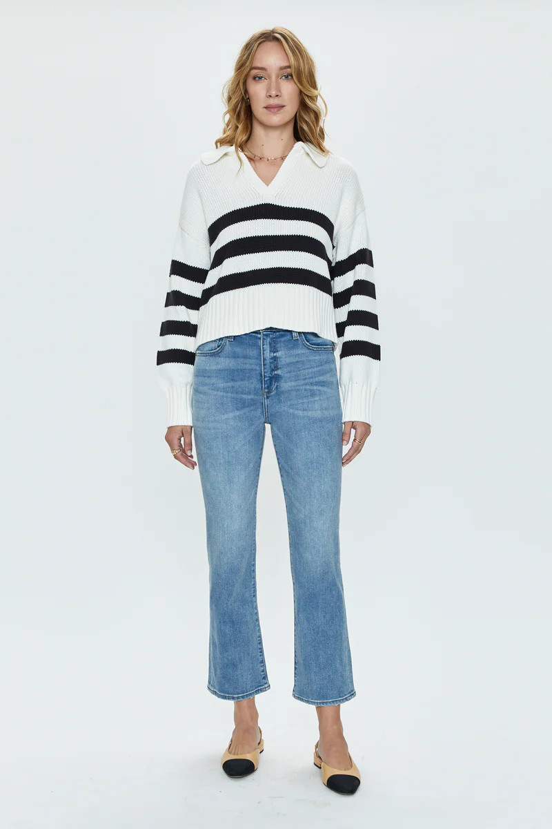 Lennon High Rise Crop Boot - London Vintage | Pistola Denim