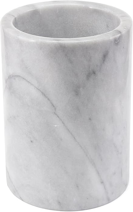 🏛 Large Heavy-Duty Natural Marble Utensil Holder – 7” Tall, Solid & Stable, Multi-Purpose ... | Amazon (US)