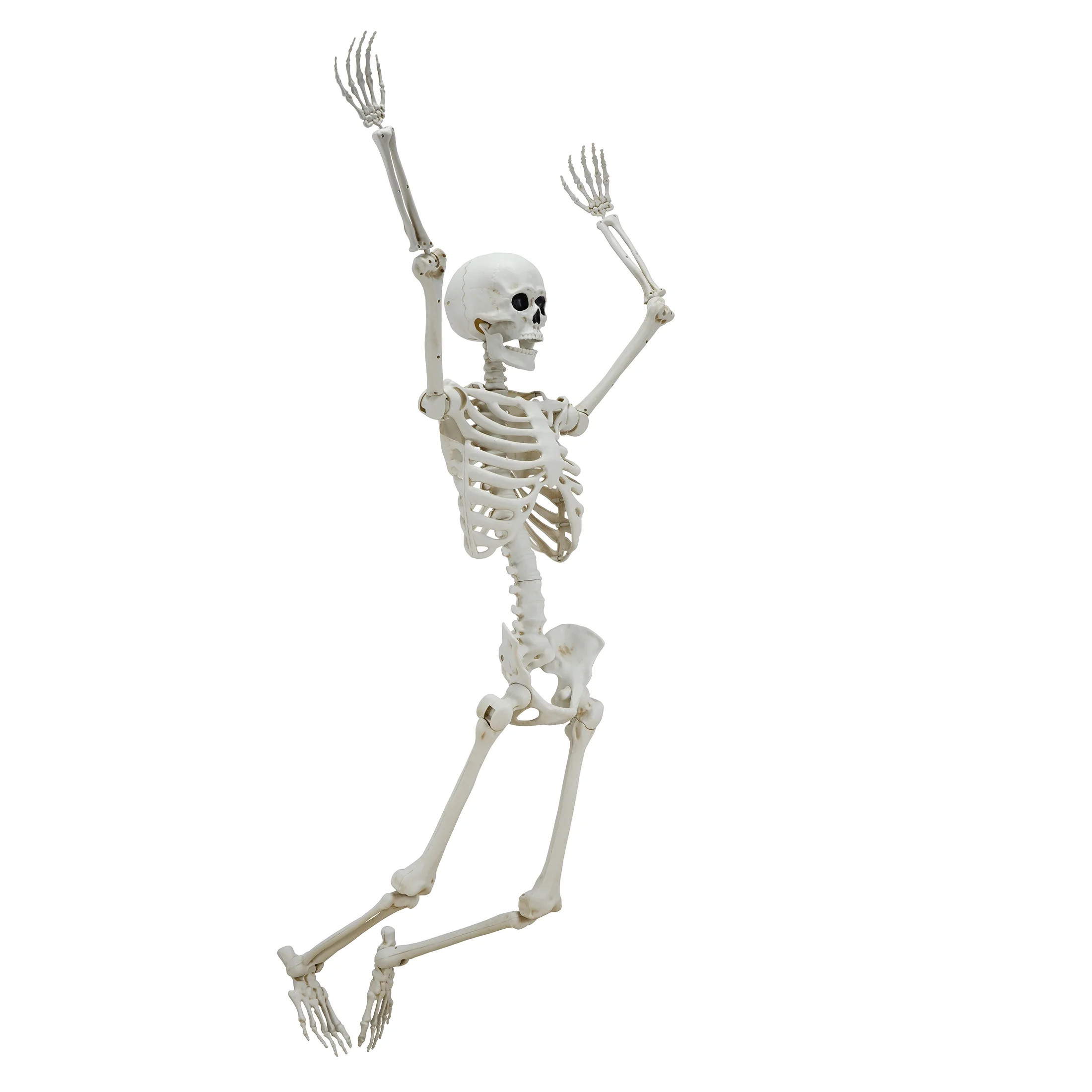Hanging Posable Faux Skeleton Decoration, Off-White, 5', Halloween by Way To Celebrate | Walmart (US)