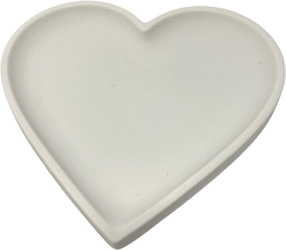 Heart Tray Organizer Decor - 7" x 7" - Perfect Valentines Stylishly Organize Dressers, Coffee Tab... | Amazon (US)
