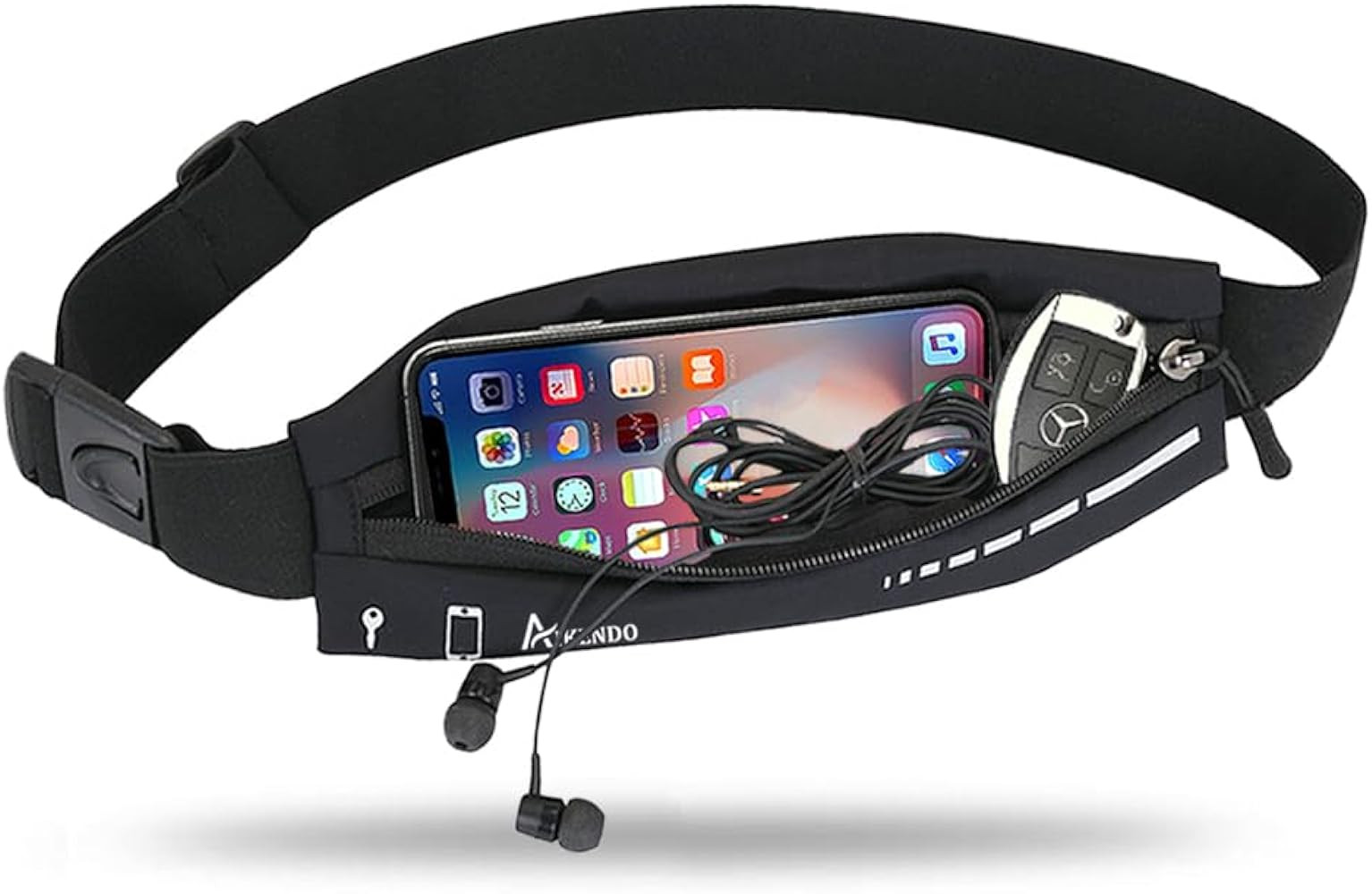 Slim Running Belt for Women Men,Runners Fanny Pack Phone Holder,Run Pouch Waist Belt for Workout ... | Amazon (US)