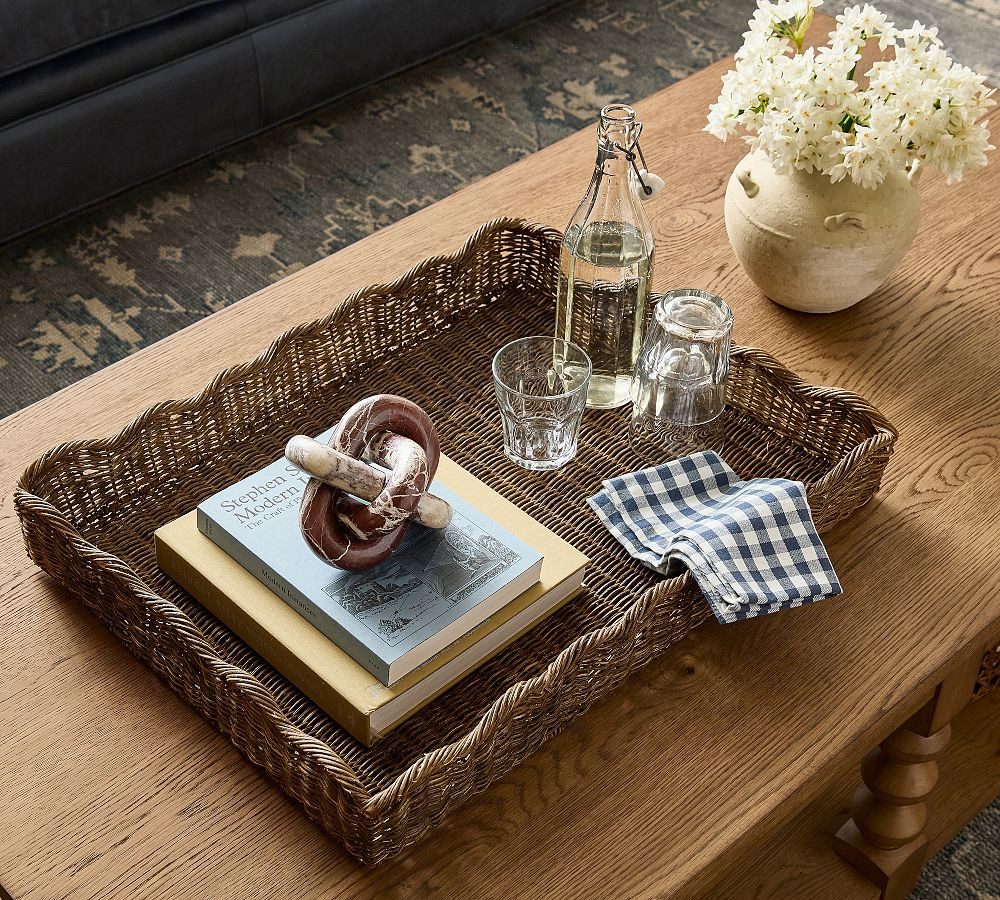 Chris Loves Julia Woven Tray | Pottery Barn (US)