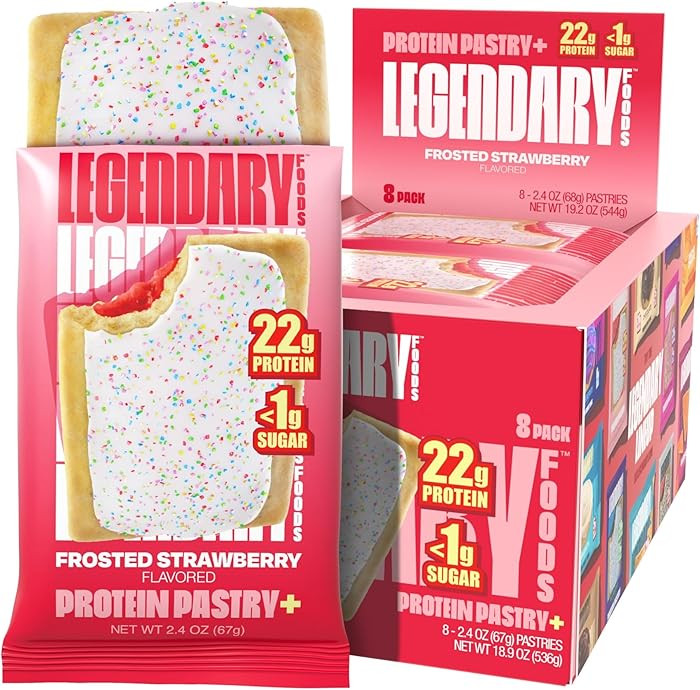 Legendary Foods 22g Protein Pastry 0g Added Sugar, Low Carb, Gluten Conscious, Keto Snack, Ideal ... | Amazon (US)