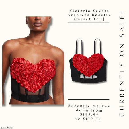 Soo in love with this corset from Victoria Secret!

She’s sexy, has the most unique 3D floral appliqué, and is complimented by the sweetheart neckline. Need I say more?!

I order her in a medium! RUN: she’s been marked down from $199 to $139! 

#LTKstyletip #LTKU #LTKsalealert