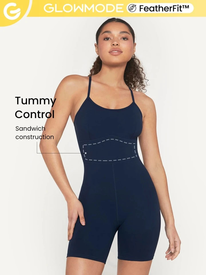 GLOWMODE FeatherFit™ Sports Romper | SHEIN