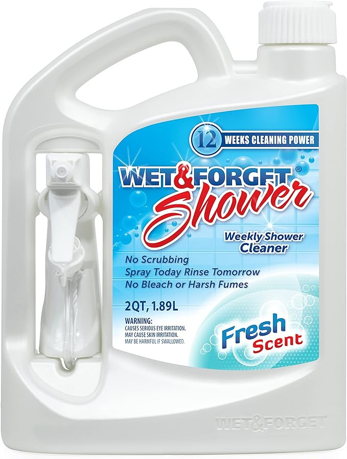 Wet & Forget Shower Cleaner Spray Multi-Surface Weekly Application Requires No Scrubbing, Bleach-... | Amazon (US)