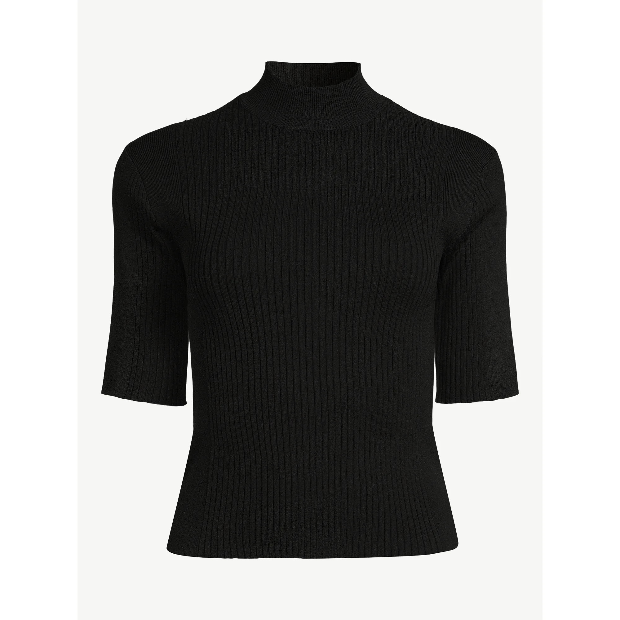 Scoop Women's Mock Neck Top, Sizes XS-2XL | Walmart (US)