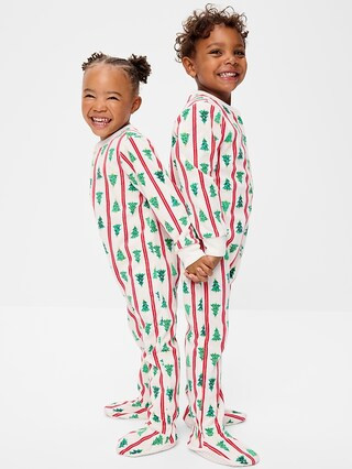 2-Way-Zip Microfleece Pajama One-Piece for Toddler & Baby | Old Navy (US)