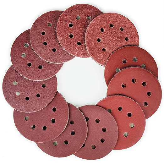 LotFancy Sanding Disc, 5 Inch 8 Hole, 110PCS, 40 60 80 100 120 180 240 320 400 800 1000 Grit Asso... | Amazon (US)