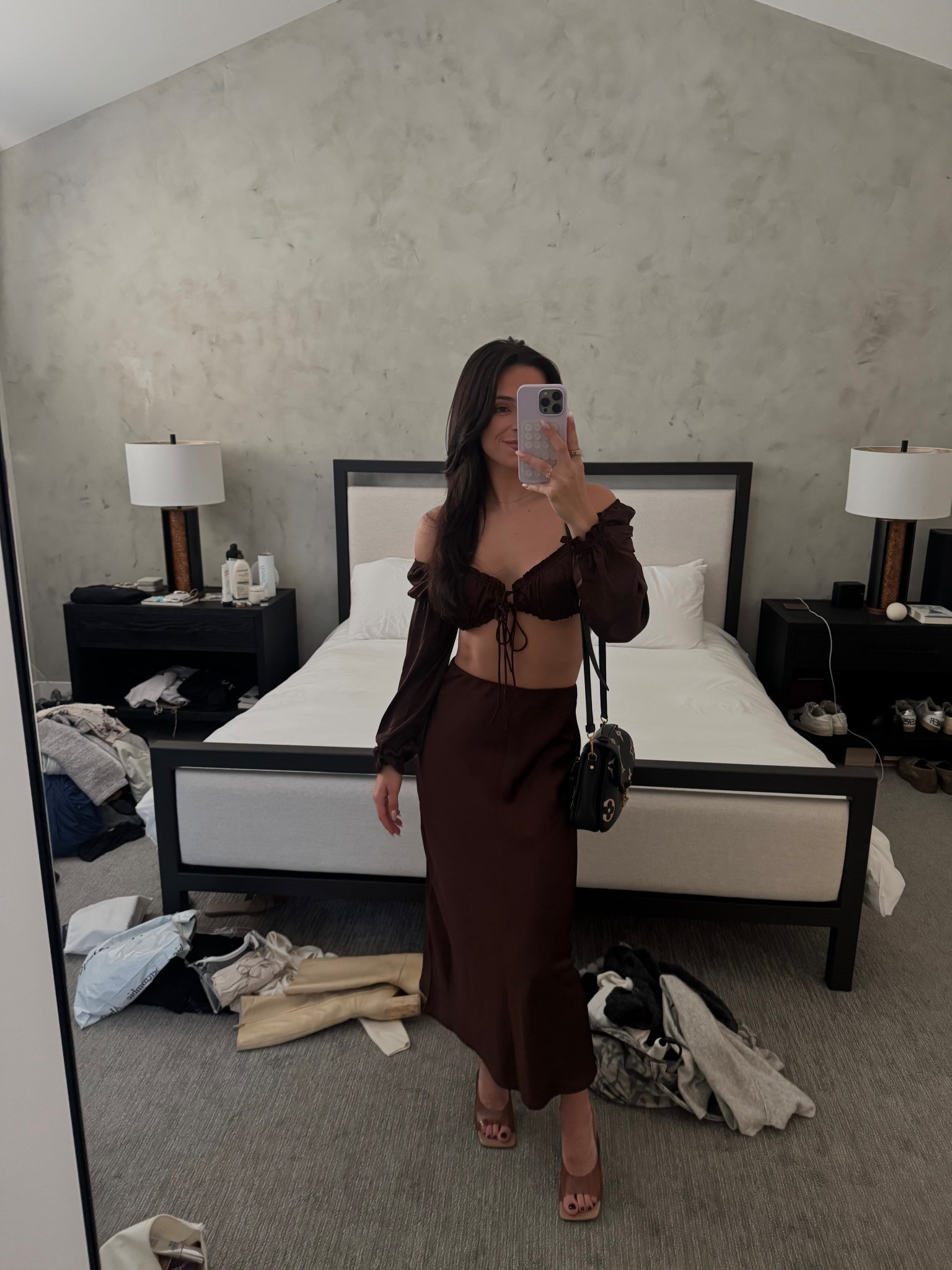 I loveeee this satin skirt - so affordable and so classy but sexy at the same time 
Size small

#LTKStyleTip #LTKFindsUnder50 #LTKWorkwear