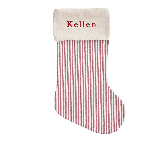 Ticking Stripe Christmas Stocking Collection | Pottery Barn Kids