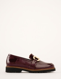 Low Monti Patent Loafer - Bordeaux | Penelope Chilvers