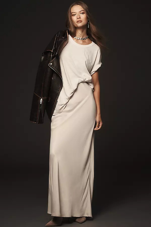 The Tilda Maxi Slip Skirt | Anthropologie (US)