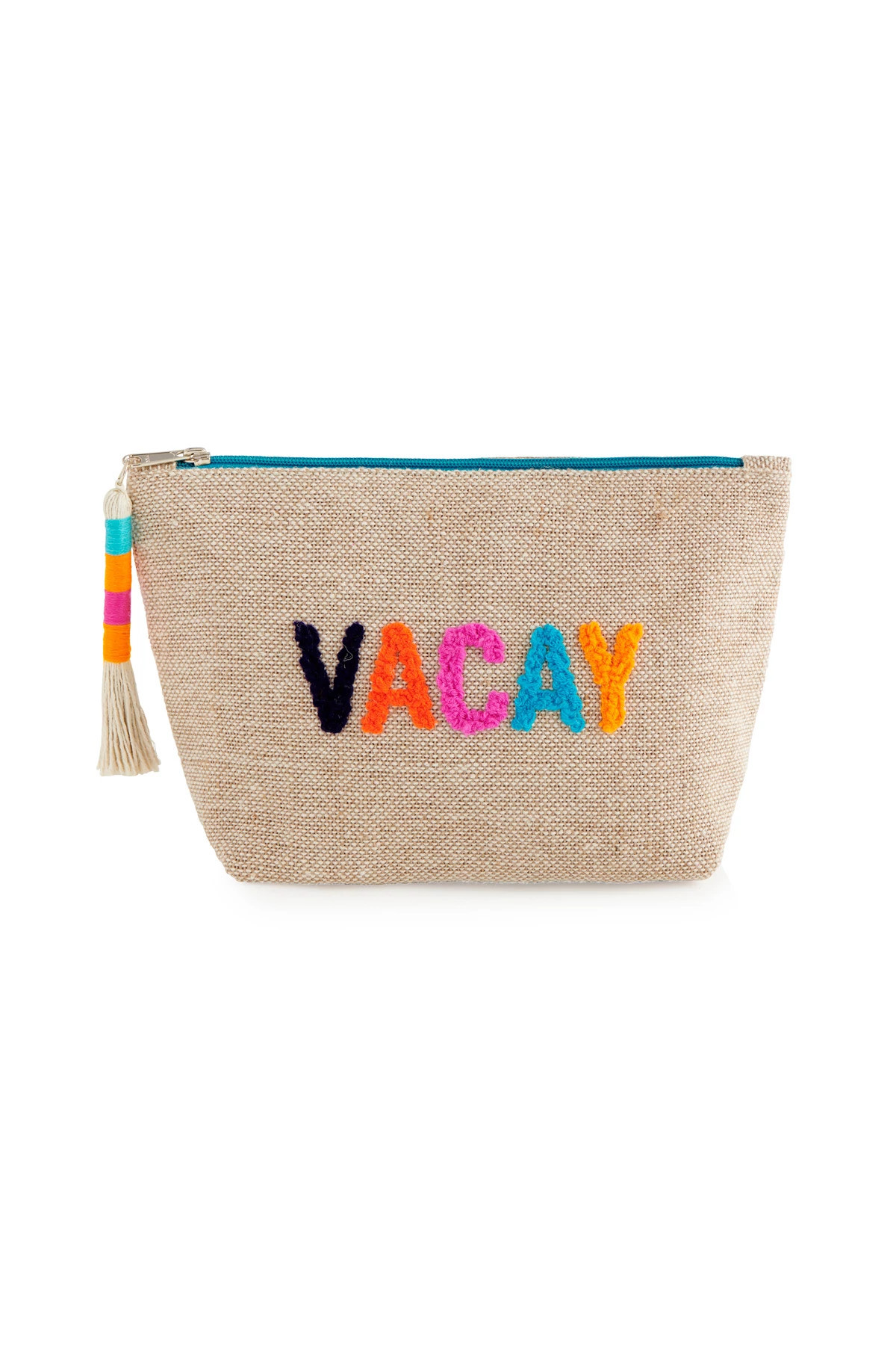 Embroidered Canvas Vacay Pouch | Everything But Water