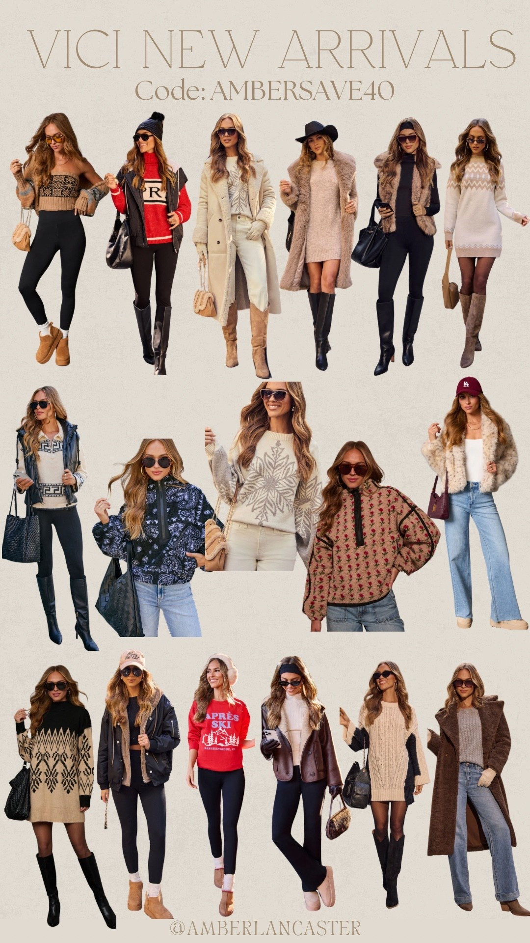 VICI new arrivals! ❄️ The official winter drop is here 🤍 Use code AMBERSAVE40 for 40% off!! | 
vici, vici collection, vici new arrivals, vici new drop, vici winter drop, vici haul, vici code, vici dress, new arrivals, outfit inspo, vici dresses, winter outfit, winter outfits women, winter coat, winter fashion, winter dress, winter jacket, apres ski outfit, apres ski, sherpa jacket, vest, vest outfit. 

#LTKSeasonal #LTKHoliday #LTKSaleAlert