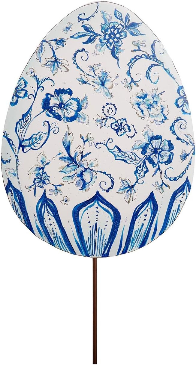 The Round Top Collection- Beck's Posh Blue Egg Decorative Ornament | Amazon (US)