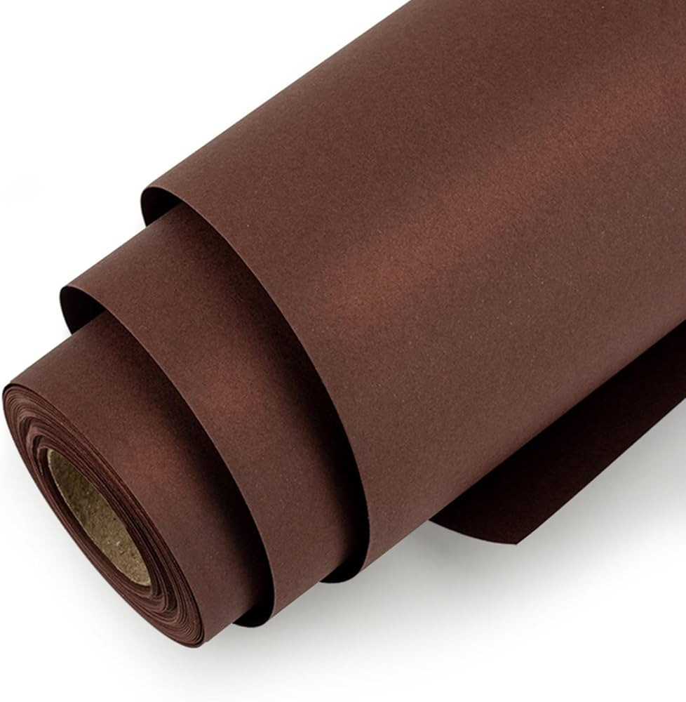 Homeral Jumbo Kraft Wrapping Paper Roll-81.8 sq.ft.30in*32.8ft Chocolate Brown Solid Color Recycl... | Amazon (US)