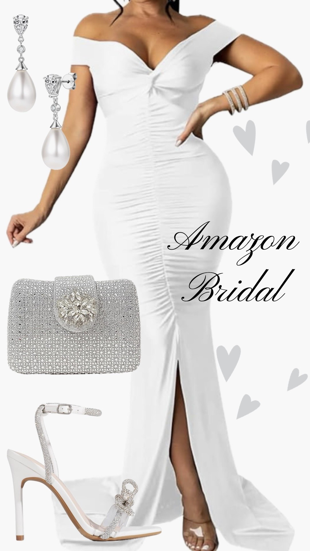 Affordable wedding day outfit for the bride to be. Bridal dress and accessories on Amazon. 

Reception dress, courthouse elopement dress, long white dress, minimalist wedding dress, or microwedding dress.

#LTKWedding #LTKSeasonal