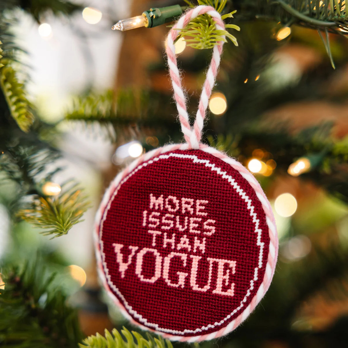 Furbish Studio Needlepoint Ornament - More Issues | Furbish Studio