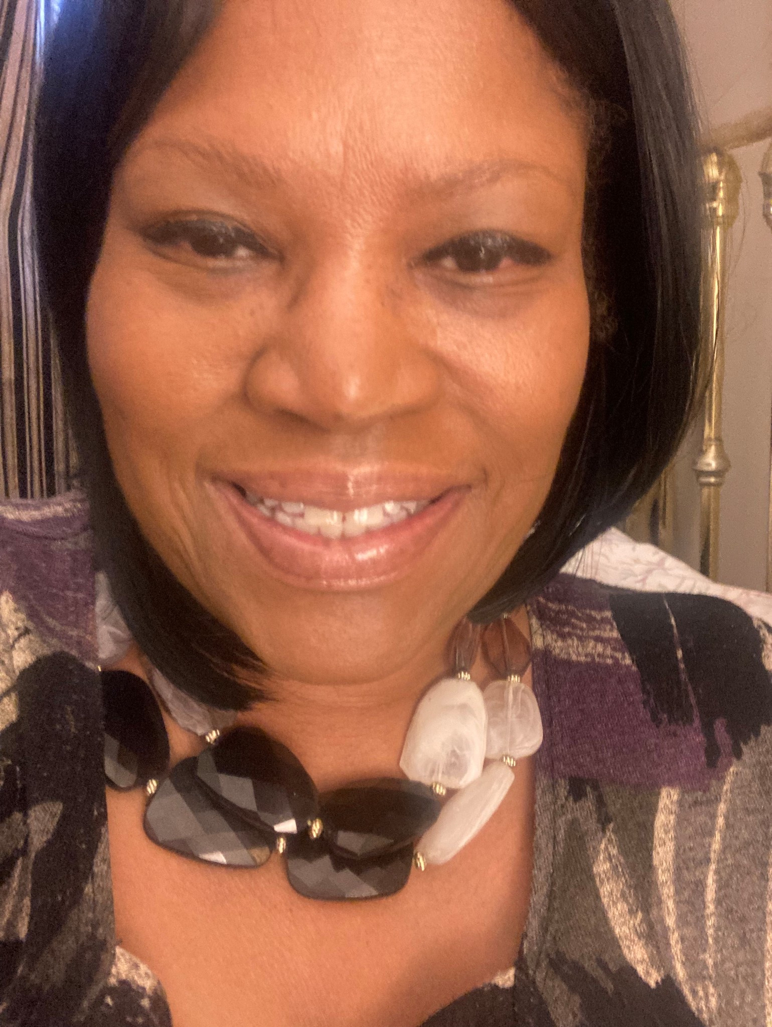Natural looking makeup for women 40 and over. Statement necklace and jewelry.

#LTKOver40 #LTKselfcare #LTKBeauty