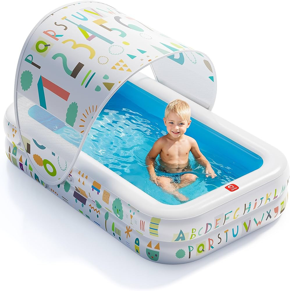 QPAU Kiddie Pool – 65" x 39" Inflatable Pool for Kids & Toddlers, Ball Pit & Baby Pool with Sof... | Amazon (US)