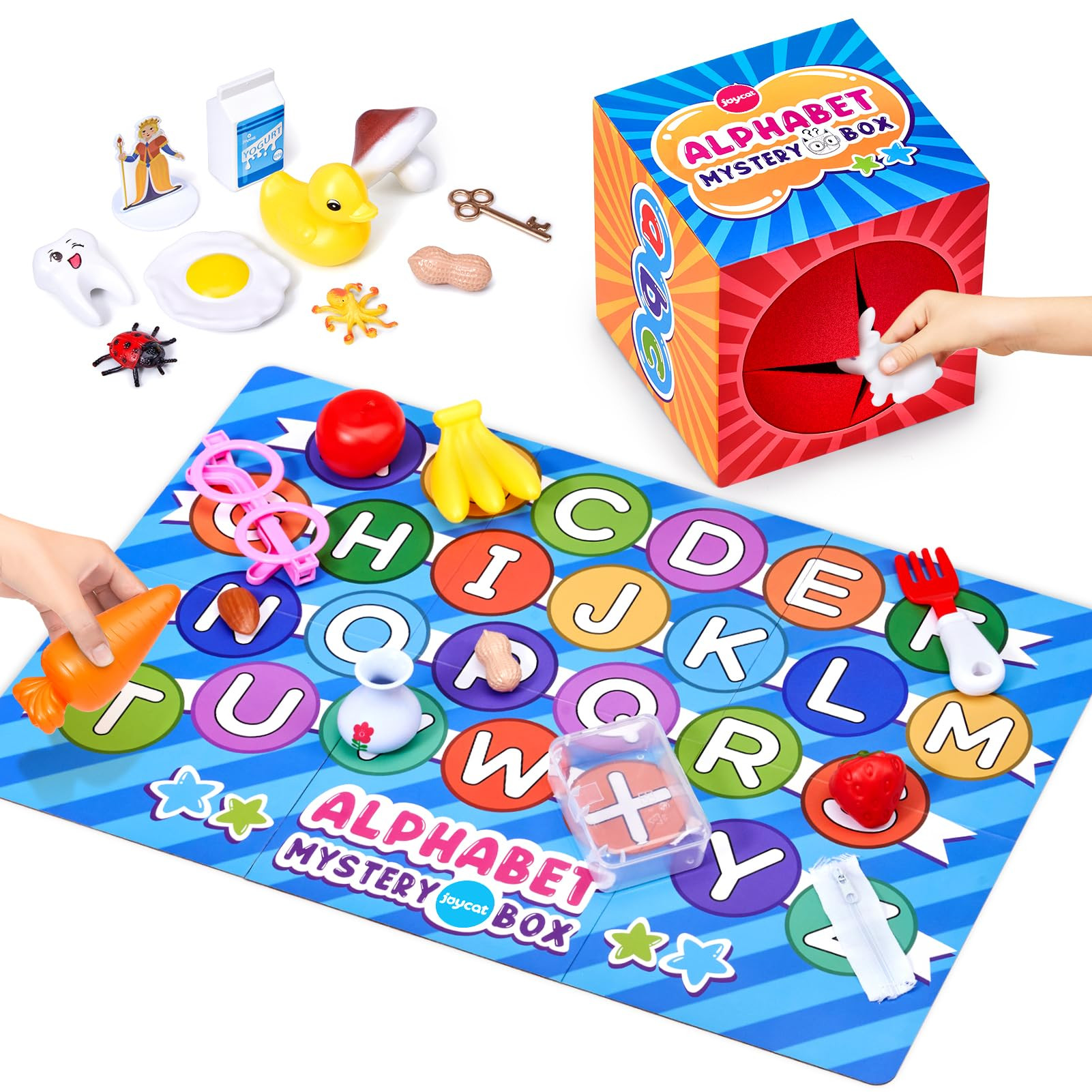 JoyCat Mystery Alphabet Box for Kids 26 PCS Letters Sorting Matching Game Activities Letter Sound... | Amazon (US)