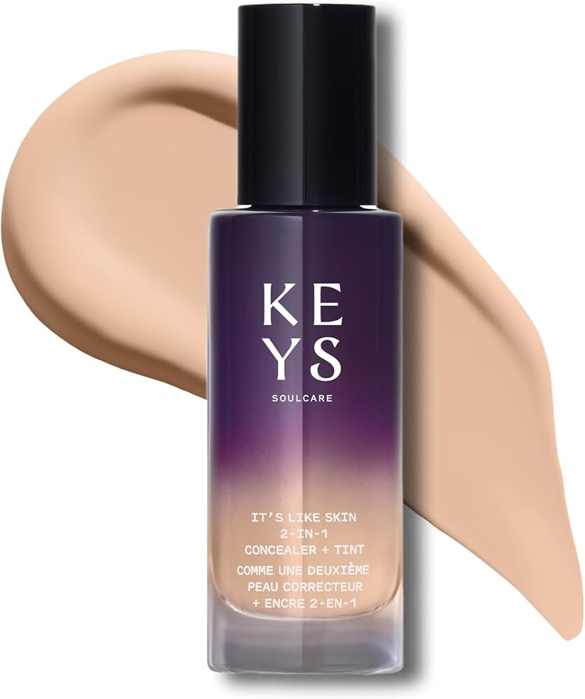 Keys Soulcare It's Like Skin 2-In-1 Concealer + Tint, Brightens & Blurs with Niacinamide & Squala... | Amazon (US)